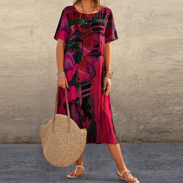 Caroline™ | Vestido Clássico Fluido (Quase Esgotado)