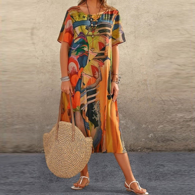 Caroline™ | Vestido Clássico Fluido (Quase Esgotado)