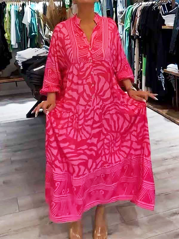 Mira™ | Vestido Impresso com Decote em V Fluido