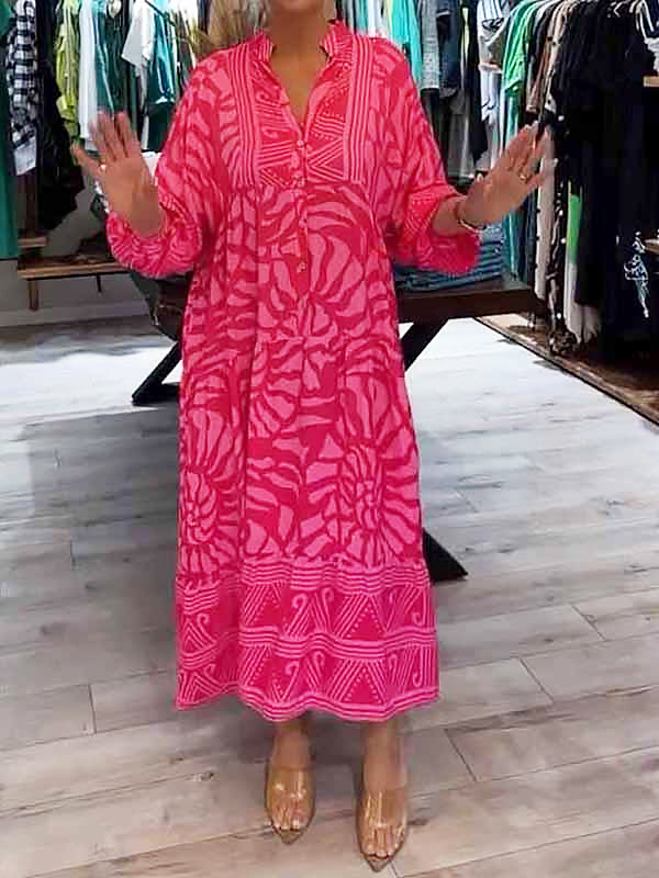Mira™ | Vestido Impresso com Decote em V Fluido