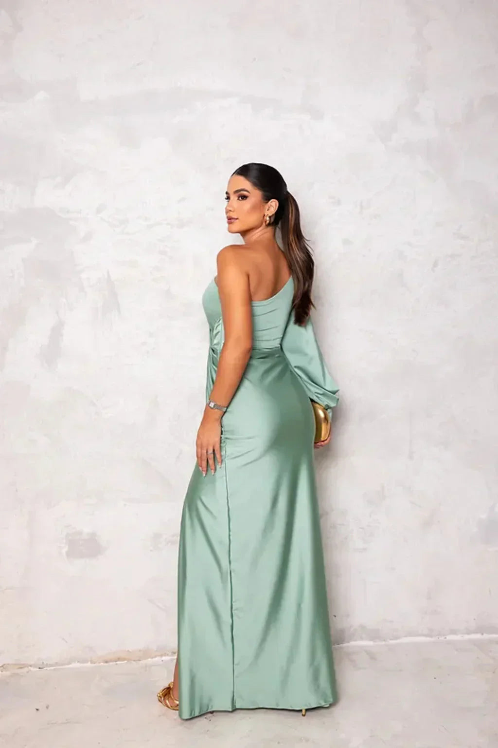 Alissia™ | Vestido Maxi com Abertura de Luxo