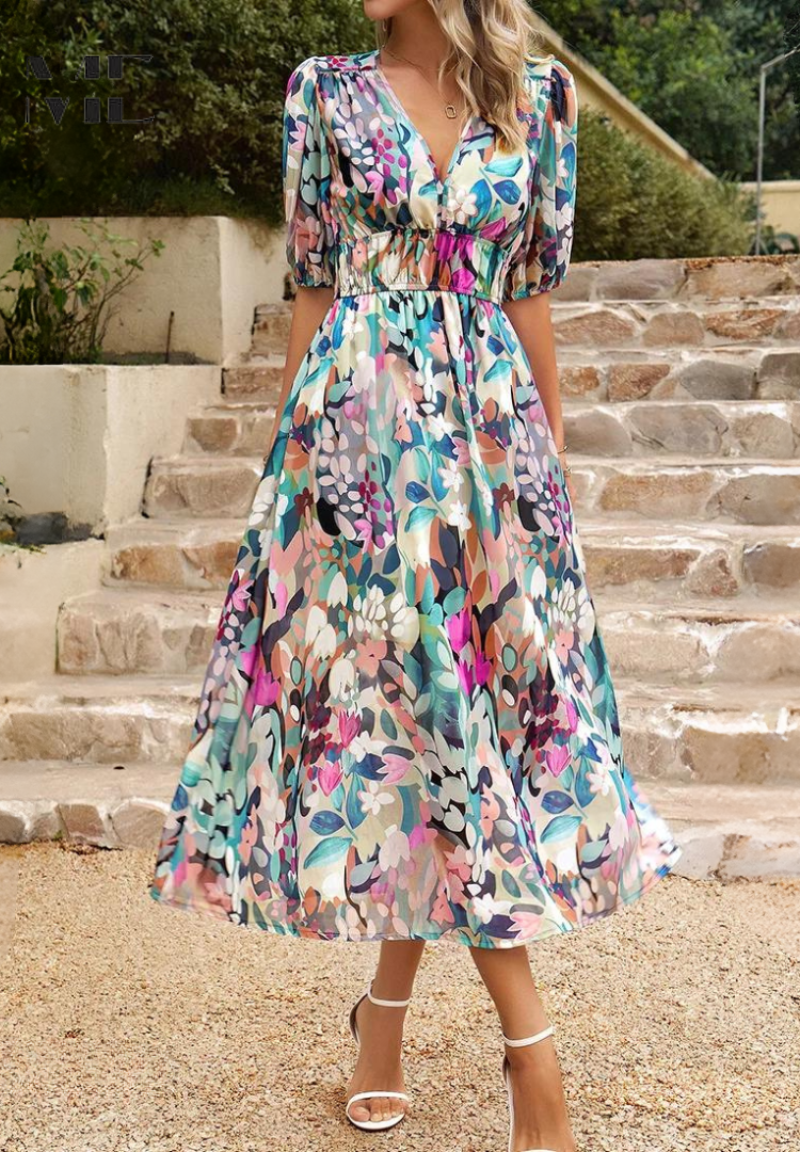Shanielle™ | Vestido Midi Atemporal Luxe (Quase esgotado)