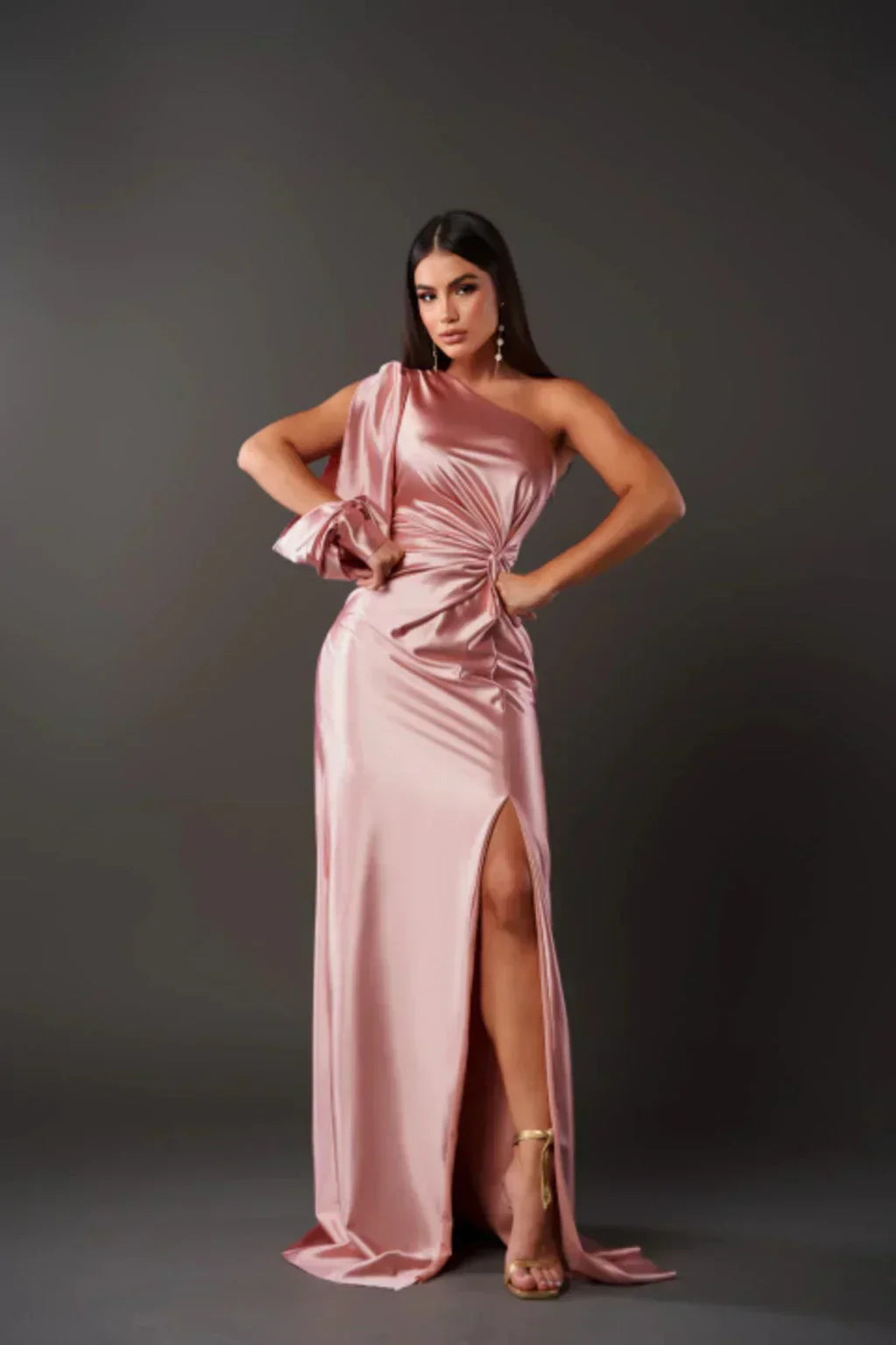Alissia™ | Vestido Maxi com Abertura de Luxo