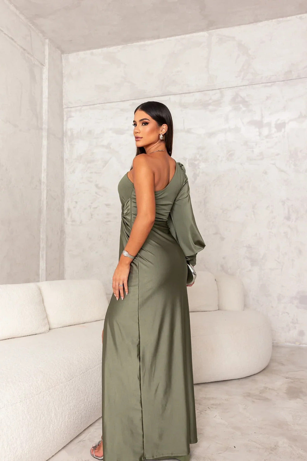 Alissia™ | Vestido Maxi com Abertura de Luxo