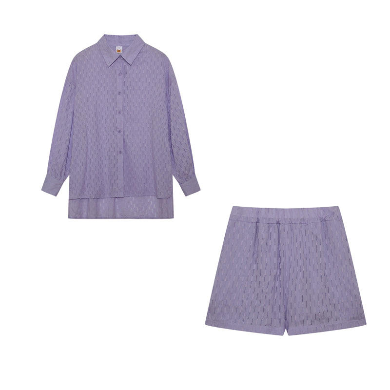 Lowen™ | Conjunto de Camisa e Calças Curtas Elegantes e Frescas