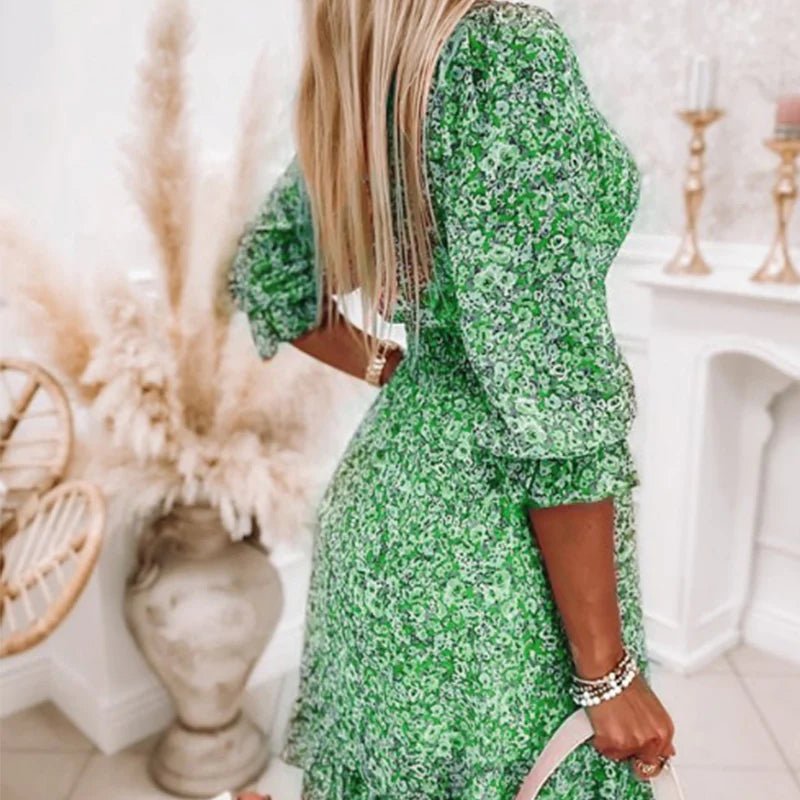 Brenelle™ | Vestido Floral Clássico