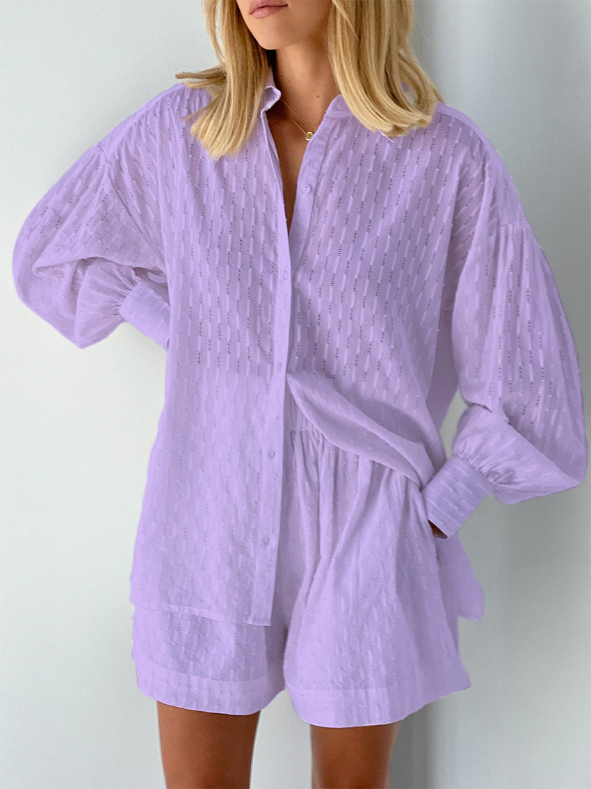Lowen™ | Conjunto de Camisa e Calças Curtas Elegantes e Frescas
