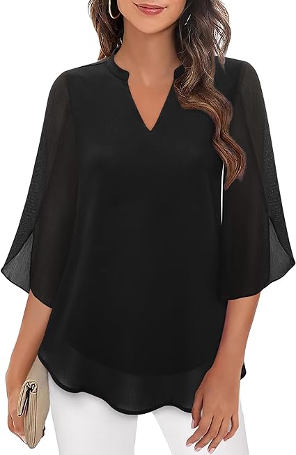 Amalyn™ | Blusa Luxuosa em Camadas