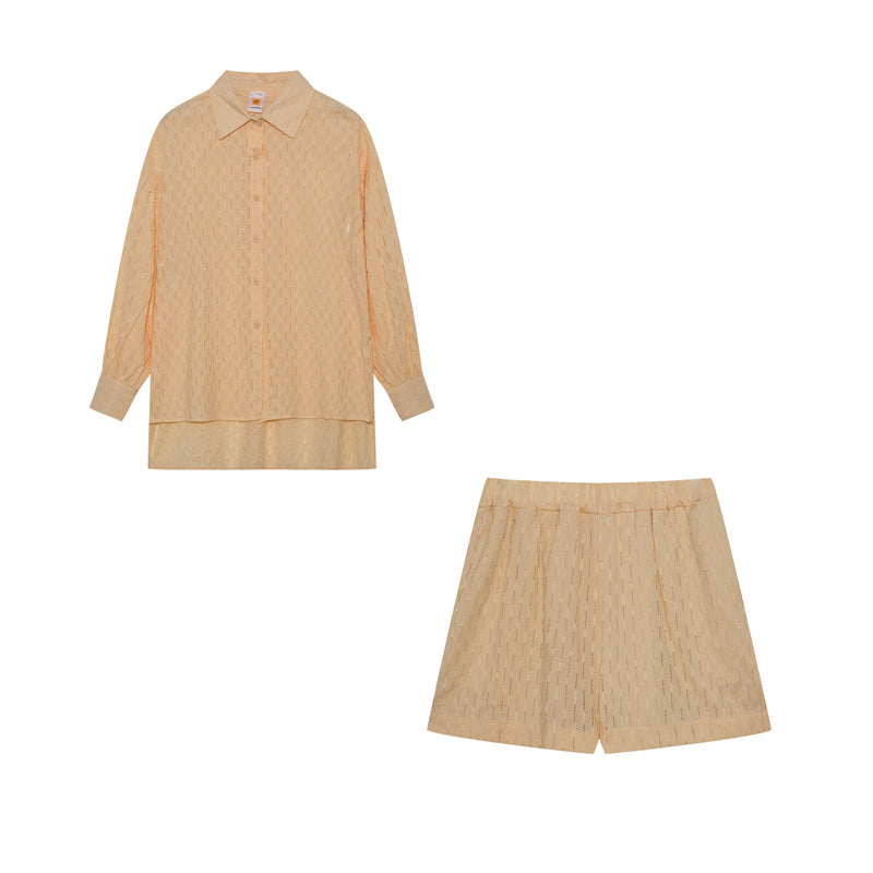 Lowen™ | Conjunto de Camisa e Calças Curtas Elegantes e Frescas