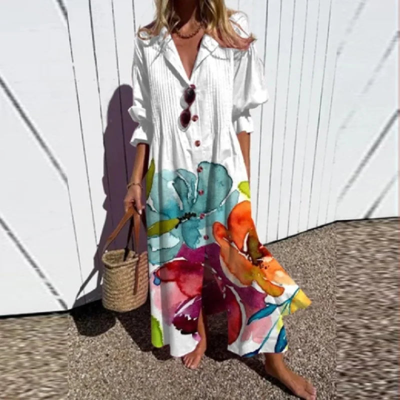 Evaneline™ | Vestido Maxi Boho Luxe (Quase esgotado)