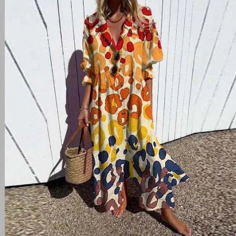 Evaneline™ | Vestido Maxi Boho Luxe (Quase esgotado)
