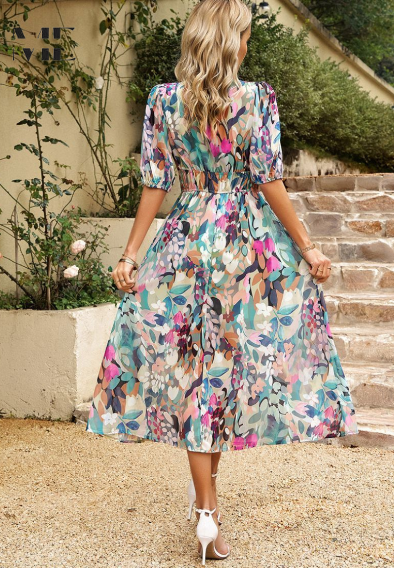 Shanielle™ | Vestido Midi Atemporal Luxe (Quase esgotado)