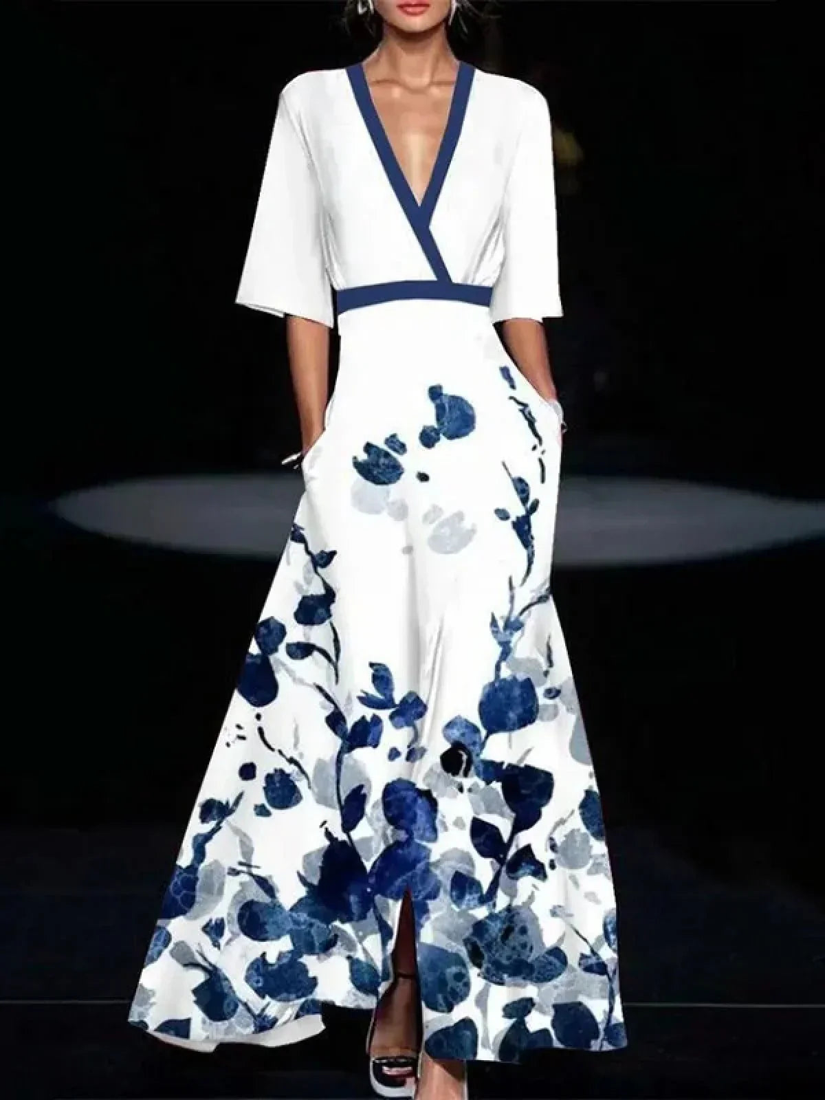 Efi - Vestido Elegante com Mangas Sofisticadas