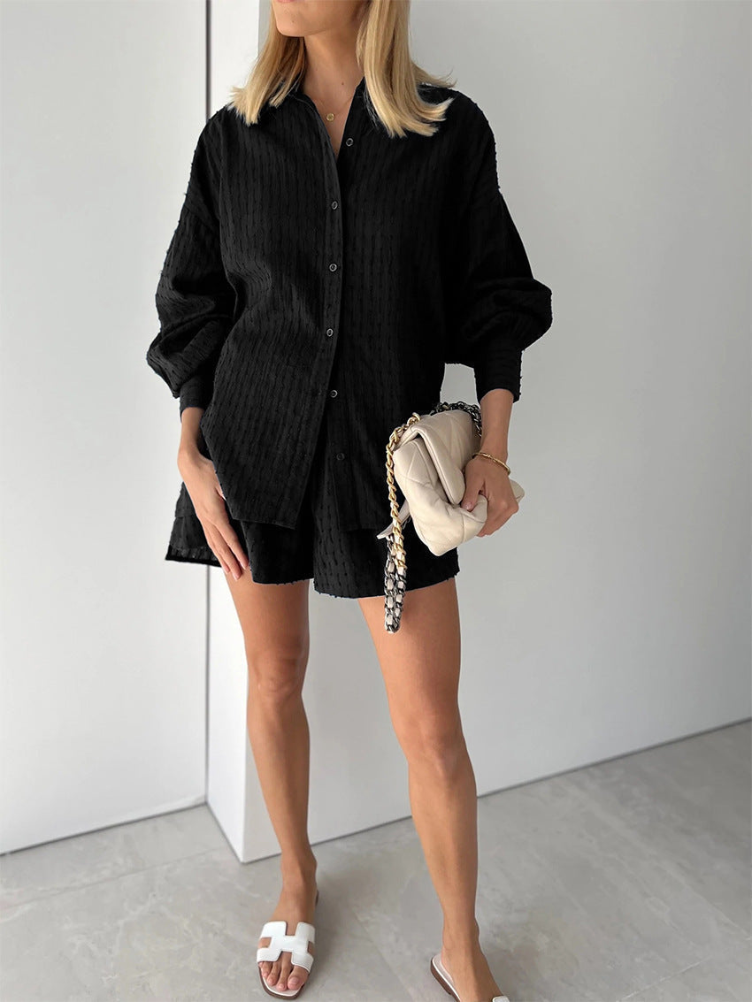 Lowen™ | Conjunto de Camisa e Calças Curtas Elegantes e Frescas