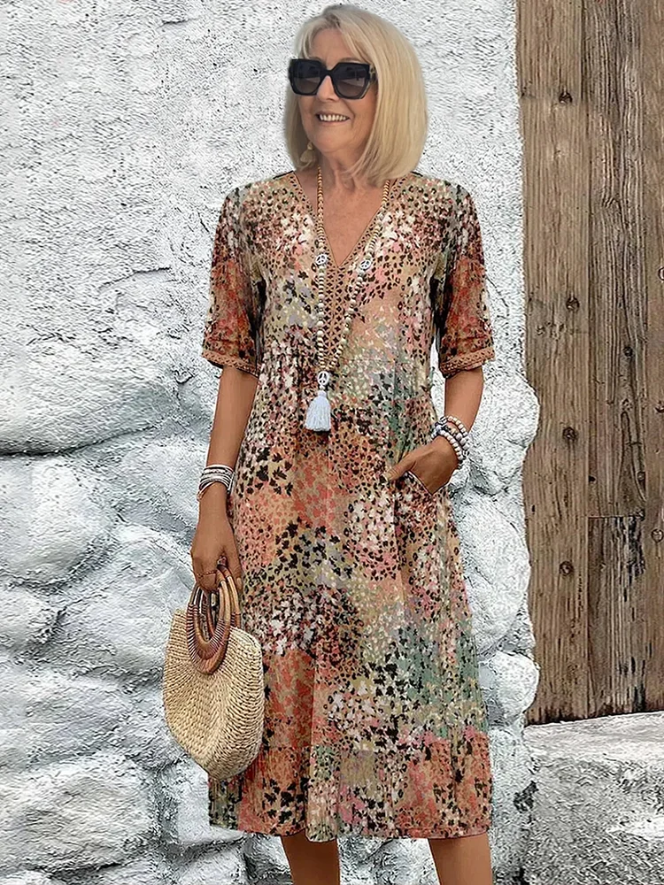 Chantelle™ | Vestido Midi Vibrante (Quase esgotado)