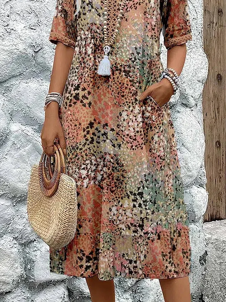 Chantelle™ | Vestido Midi Vibrante (Quase esgotado)