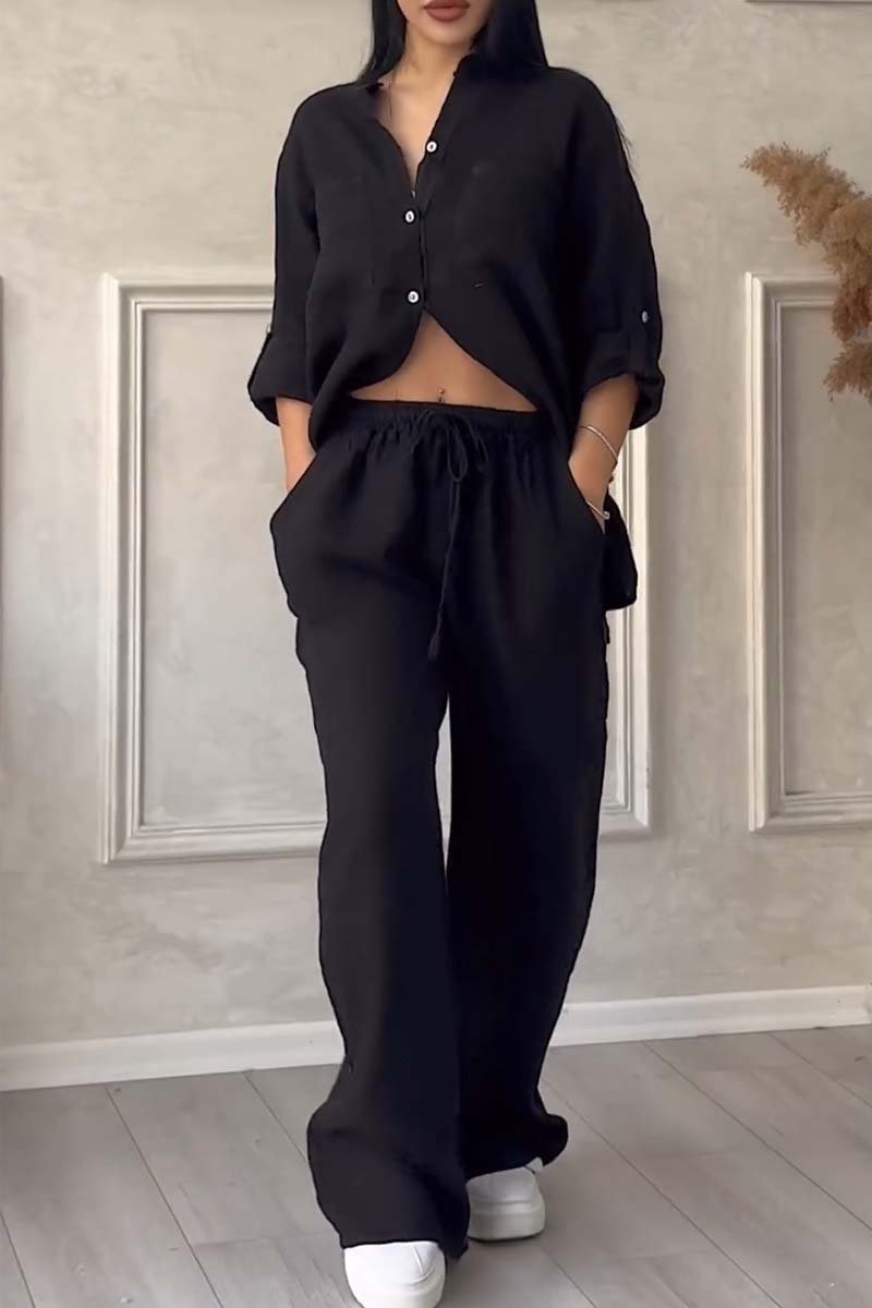 Fara™ | Conjunto de Algodão e Linho de Luxo