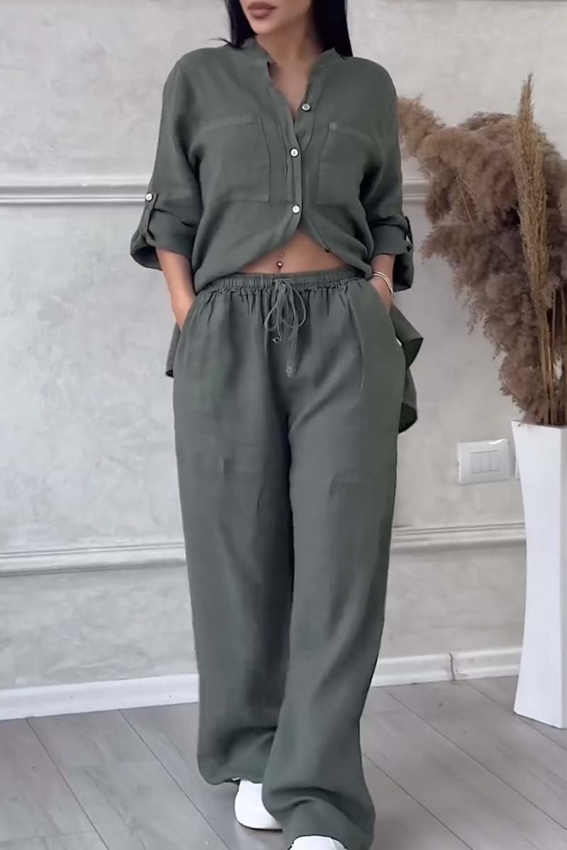 Fara™ | Conjunto de Algodão e Linho de Luxo