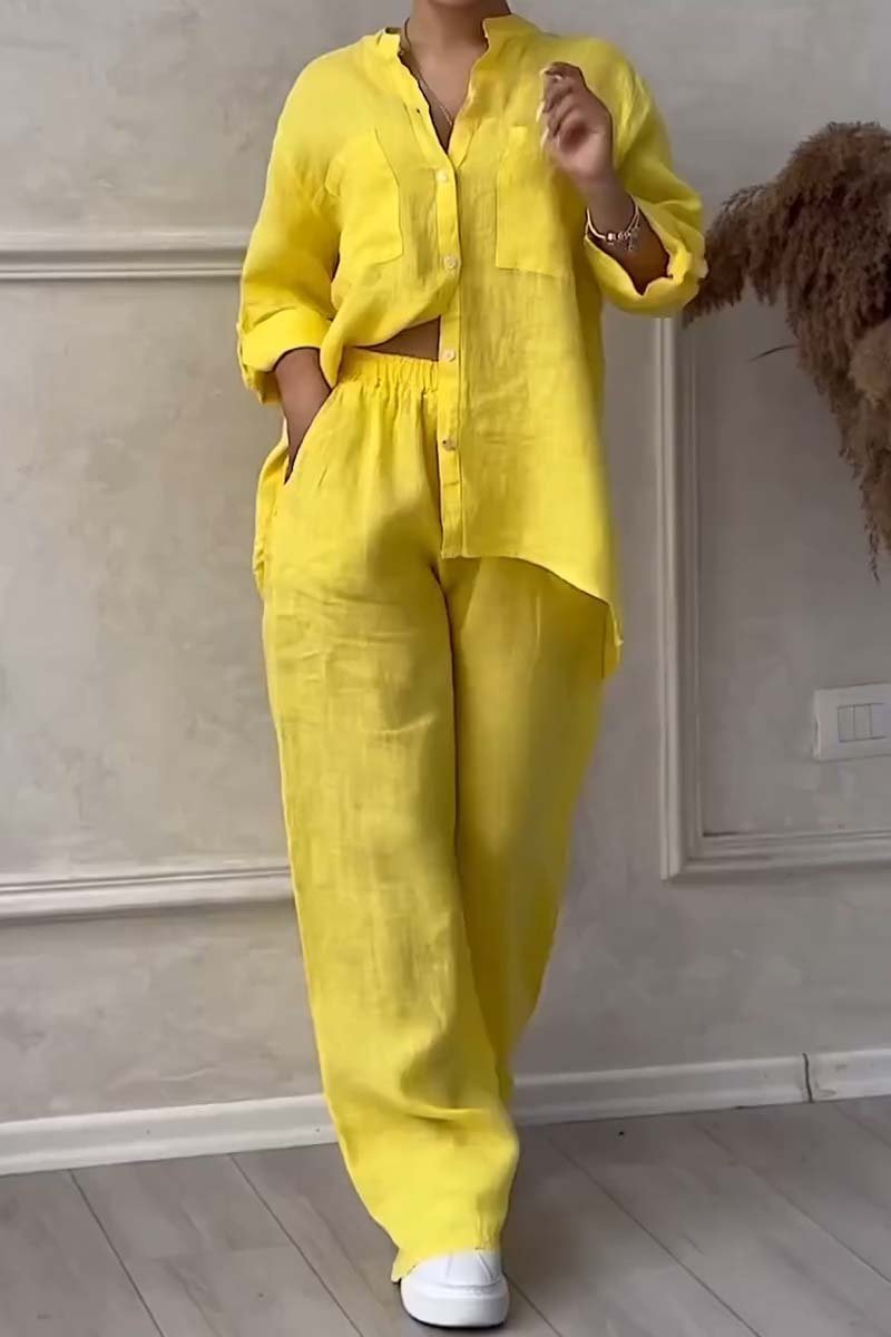 Fara™ | Conjunto de Algodão e Linho de Luxo