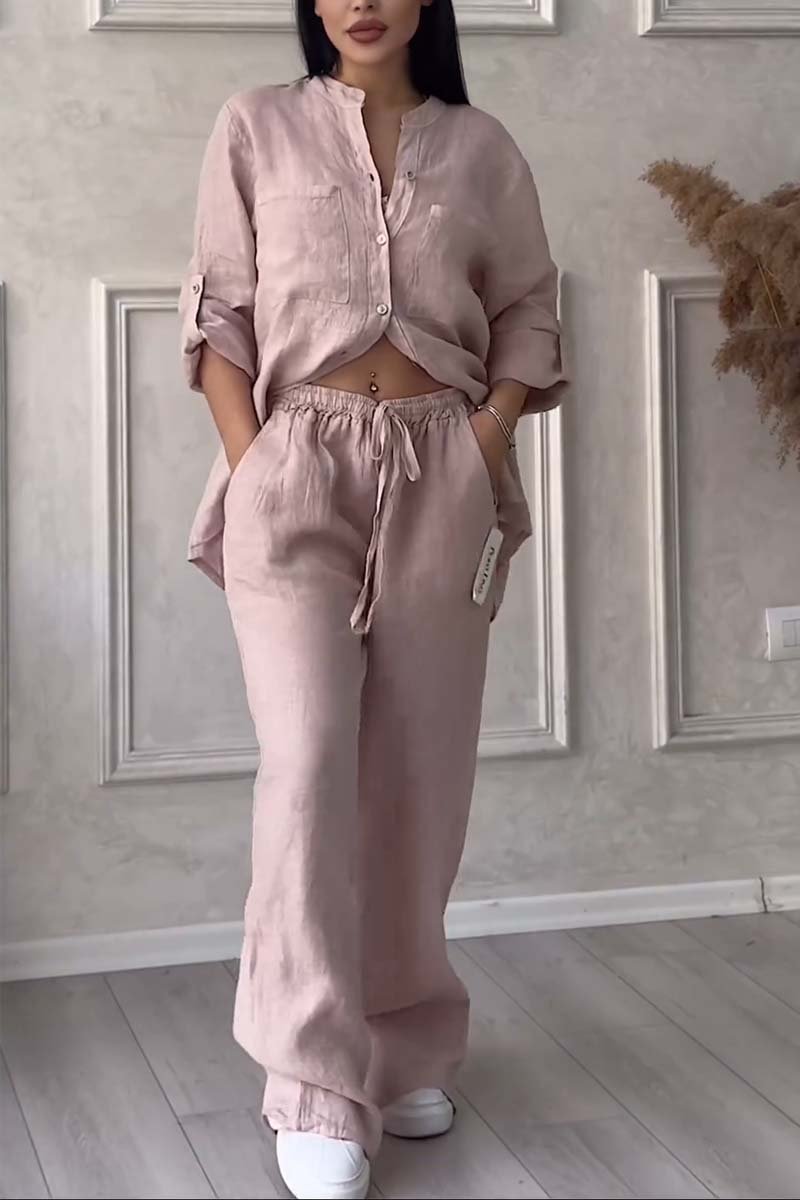Fara™ | Conjunto de Algodão e Linho de Luxo