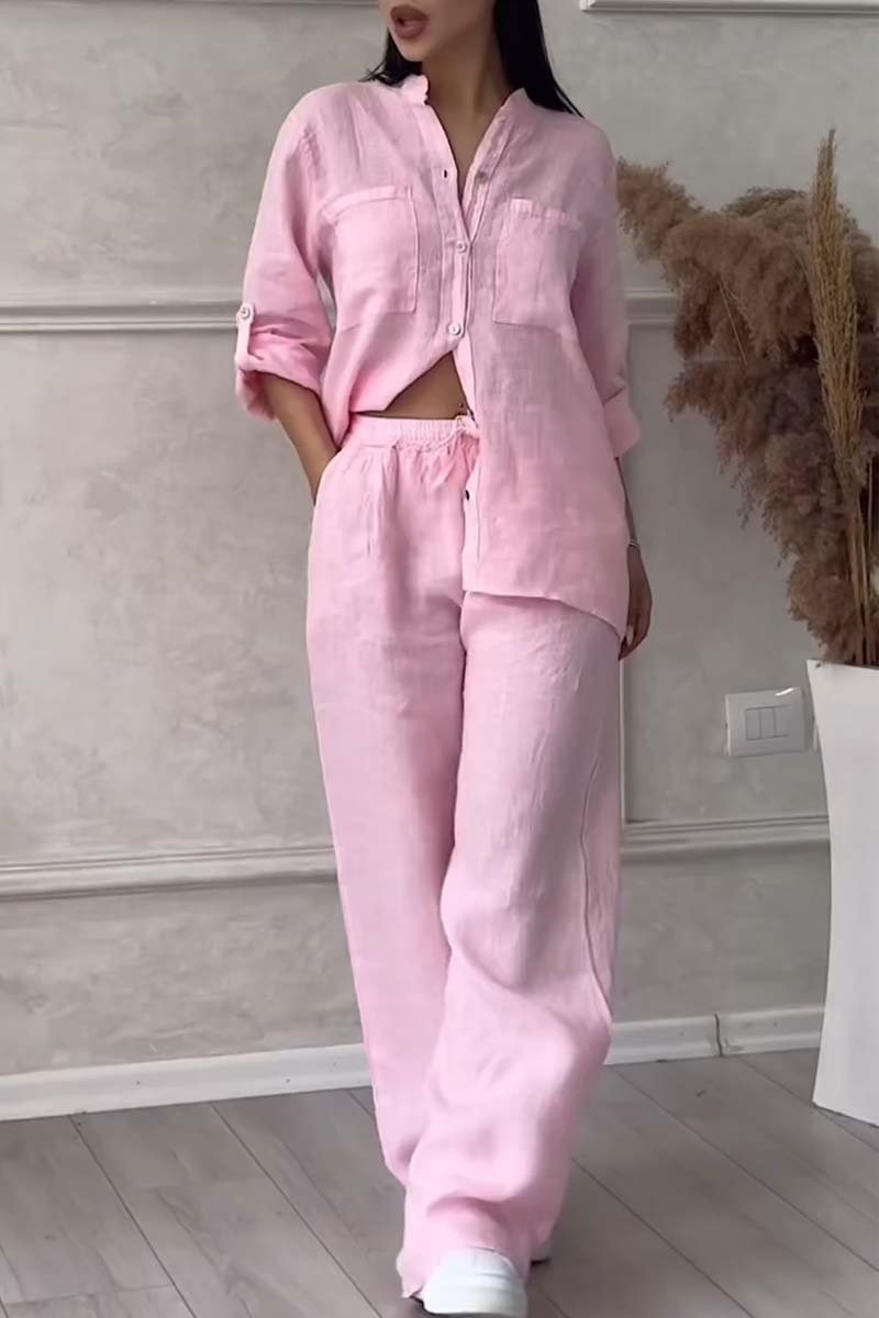 Fara™ | Conjunto de Algodão e Linho de Luxo